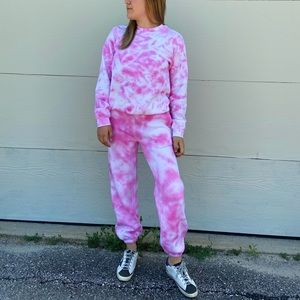 Pink Tie Dye Crewneck